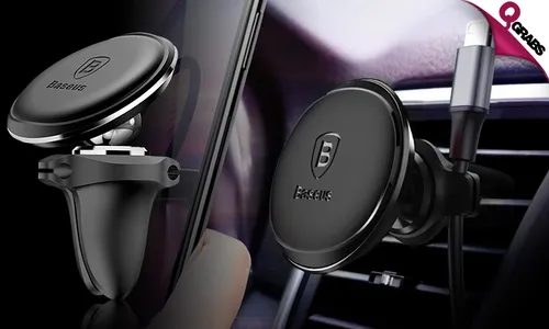 Car Vent Magnetic Phone & Cable Holder!